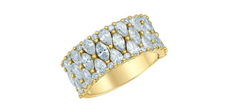 14K Yellow Gold 2.77cttw  Lab Grown Diamond Ring