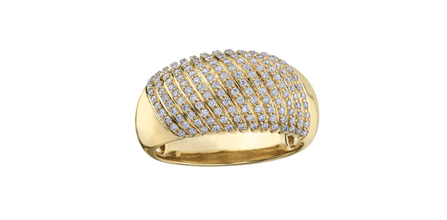 10K Yellow Gold 0.50cttw Diamond Ring