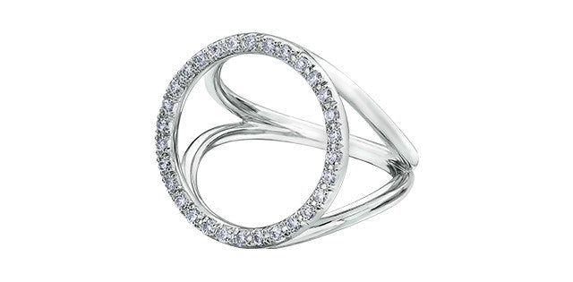 10K White Gold 0.30cttw Diamond Ring