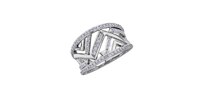 10K White Gold 0.53cttw Diamond Ring