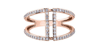 10K Rose Gold 0.40cttw Diamond Ring