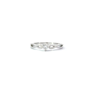 925 Silver Promise Ring with Lab Grown Diamond