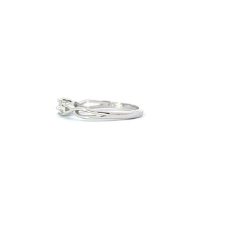 925 Silver Promise Ring with Lab Grown Diamond