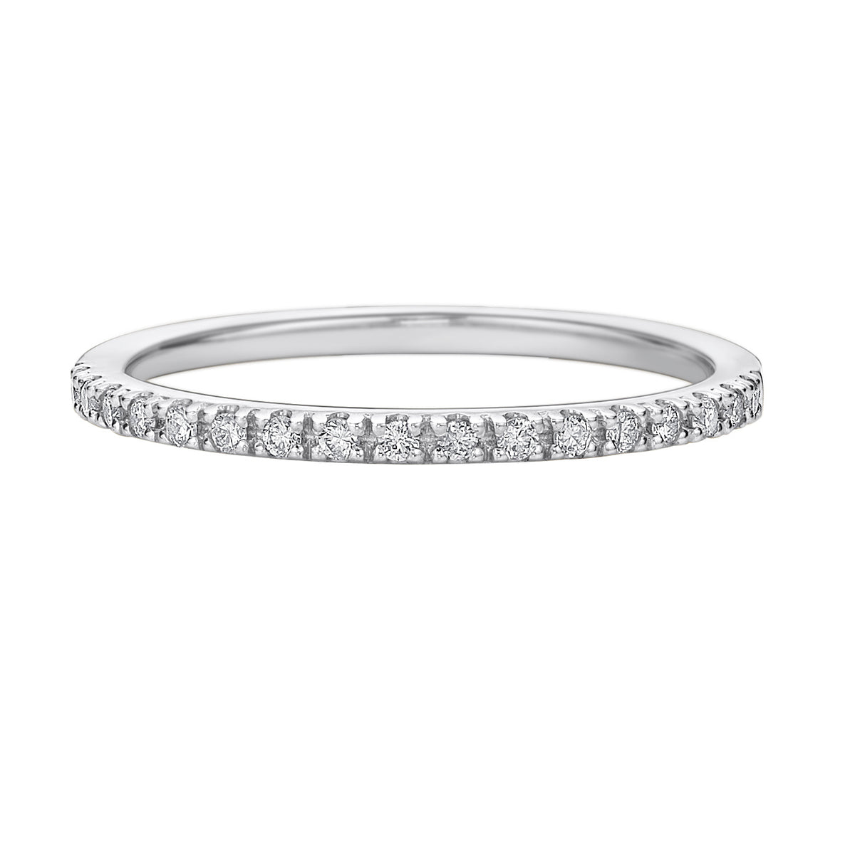 14K  1/6ct twt Sterling Silver diamond band.