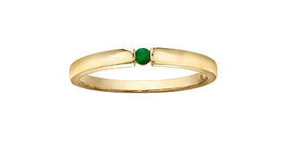 10K Yellow Gold Emerald Ring