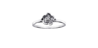 10K White Gold 0.01cttw Diamond Ring