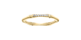 10K Yellow Gold 0.04cttw Diamond Ring