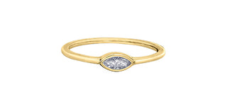 10k Yellow Gold 0.10cttw Diamond Ring