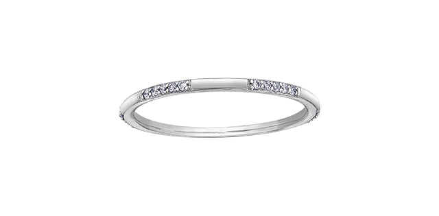 10K White Gold 0.10cttw Diamond Ring