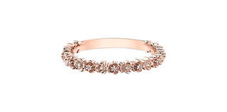 10K Rose Gold 0.017cttw Diamond Ring