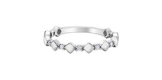 10K White Gold 0.10cttw Diamond Ring