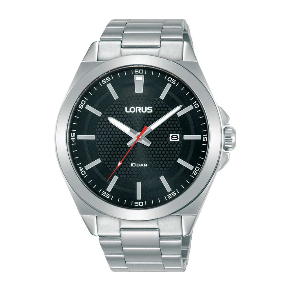 Lorus Black Sunray Dial Watch RH933PX9