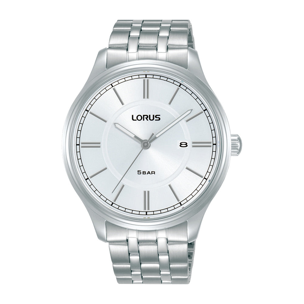 Lorus White Sunray Dial Watch RH951PX9