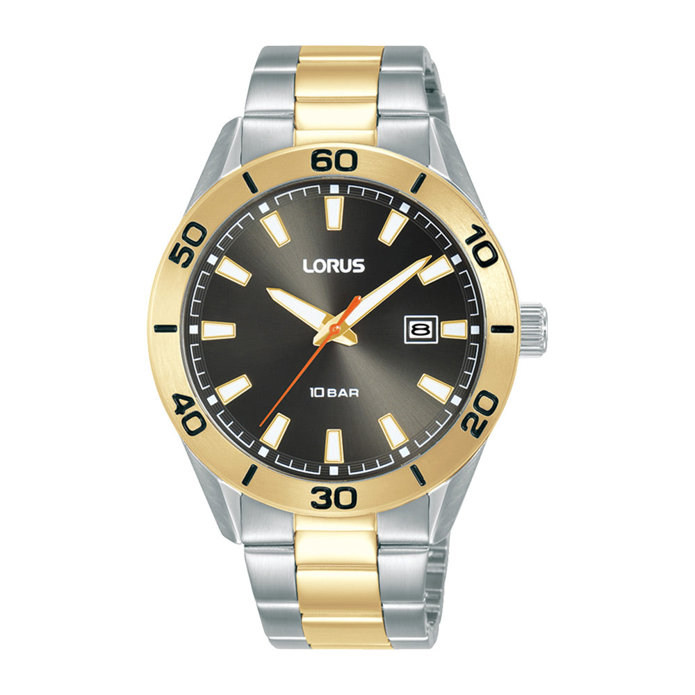 Lorus Dark Grey Sunray Dial Watch RH968PX9