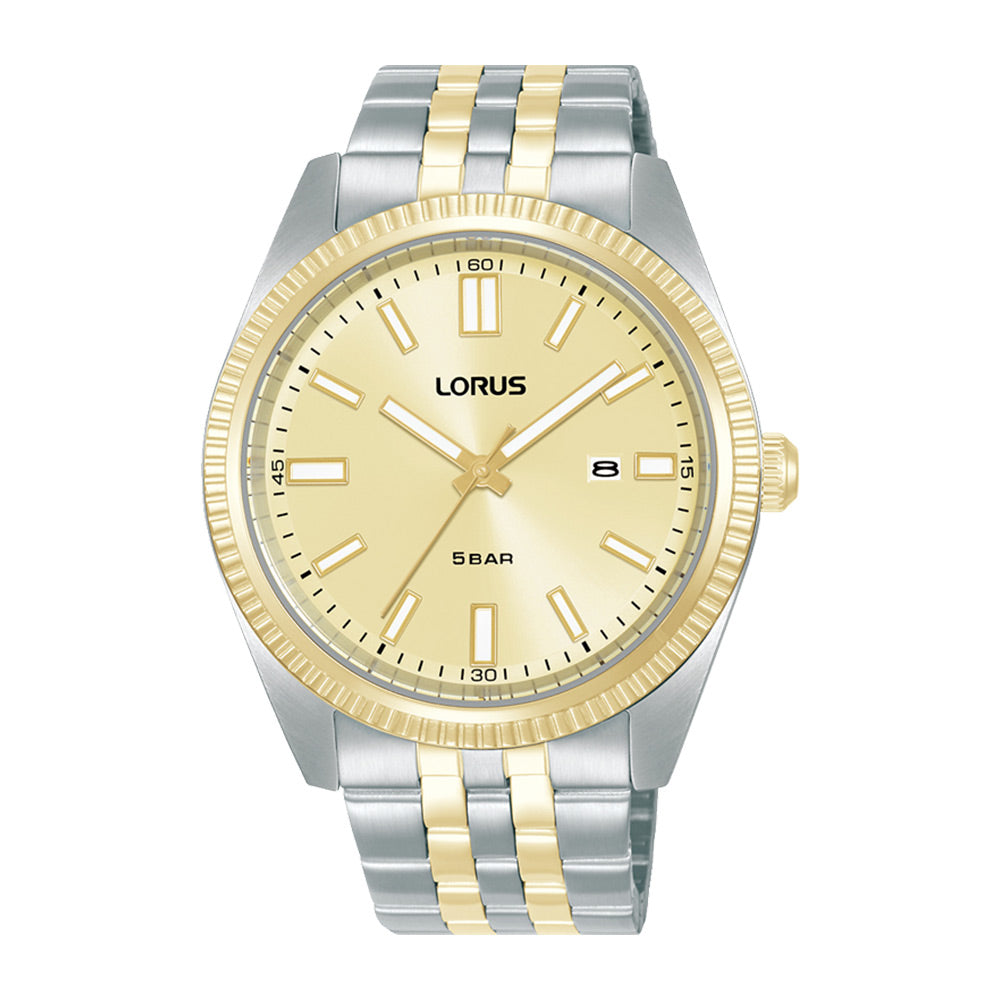 Lorus Light Champagne Sunray Dial Watch RH972QX9