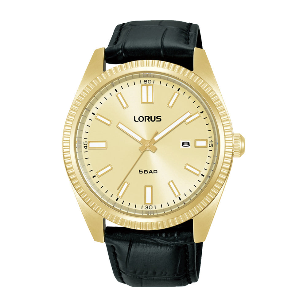 Lorus Light Champagne Sunray Dial Watch RH976QX9