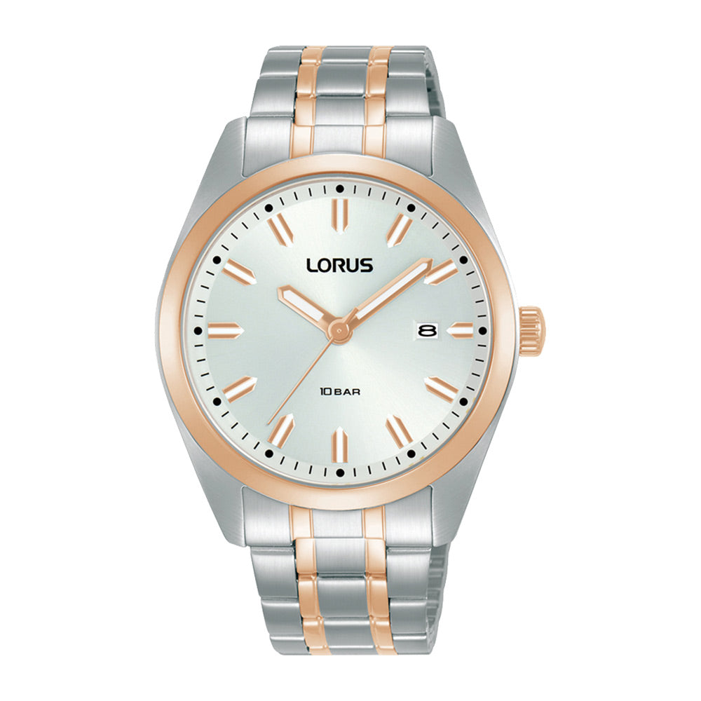 Lorus White Sunray Dial Watch RH980PX9