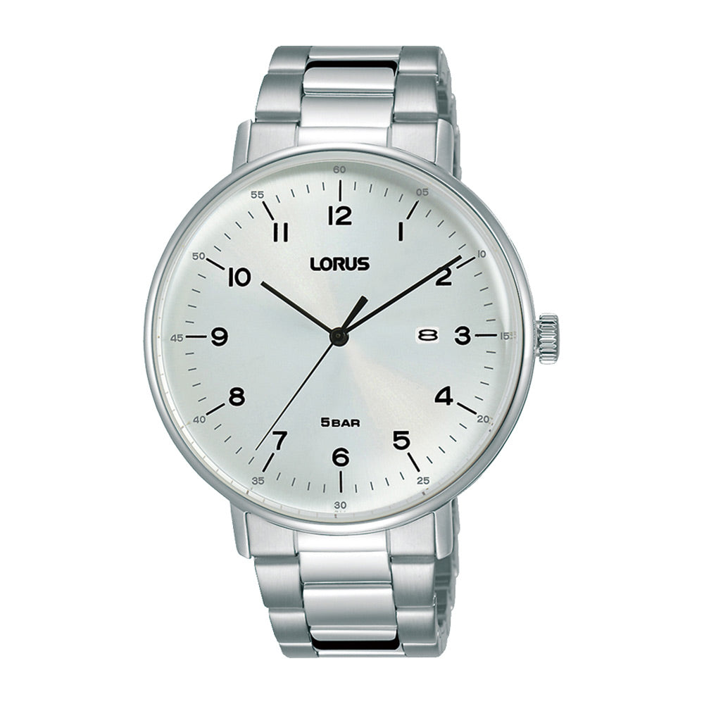 Lorus White Sunray Dial Watch RH981MX9