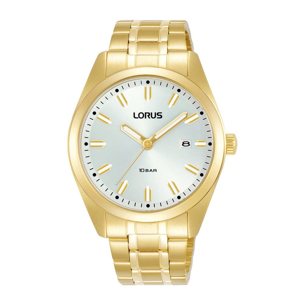 Lorus White Sunray Dial Watch RH982PX9