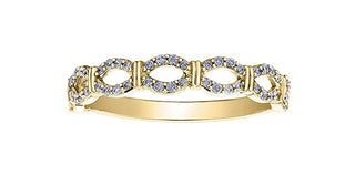 10K Yellow Gold 0.18cttw Diamond Ring