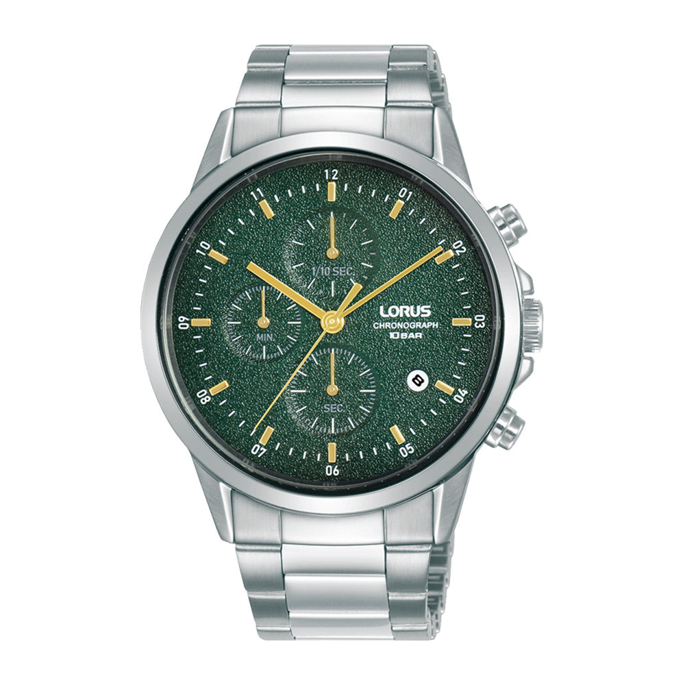 Lorus Dark Green Dial Chronograph Watch RM369HX9