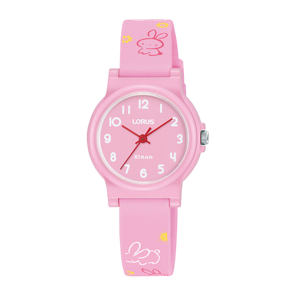 Lorus Kids Pink Dial Watch RRX41JX9