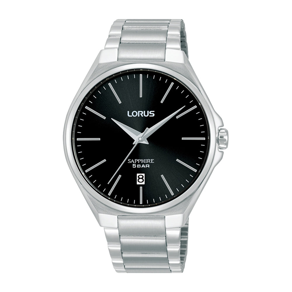 Lorus Black Sunray Dial Watch RS945DX9