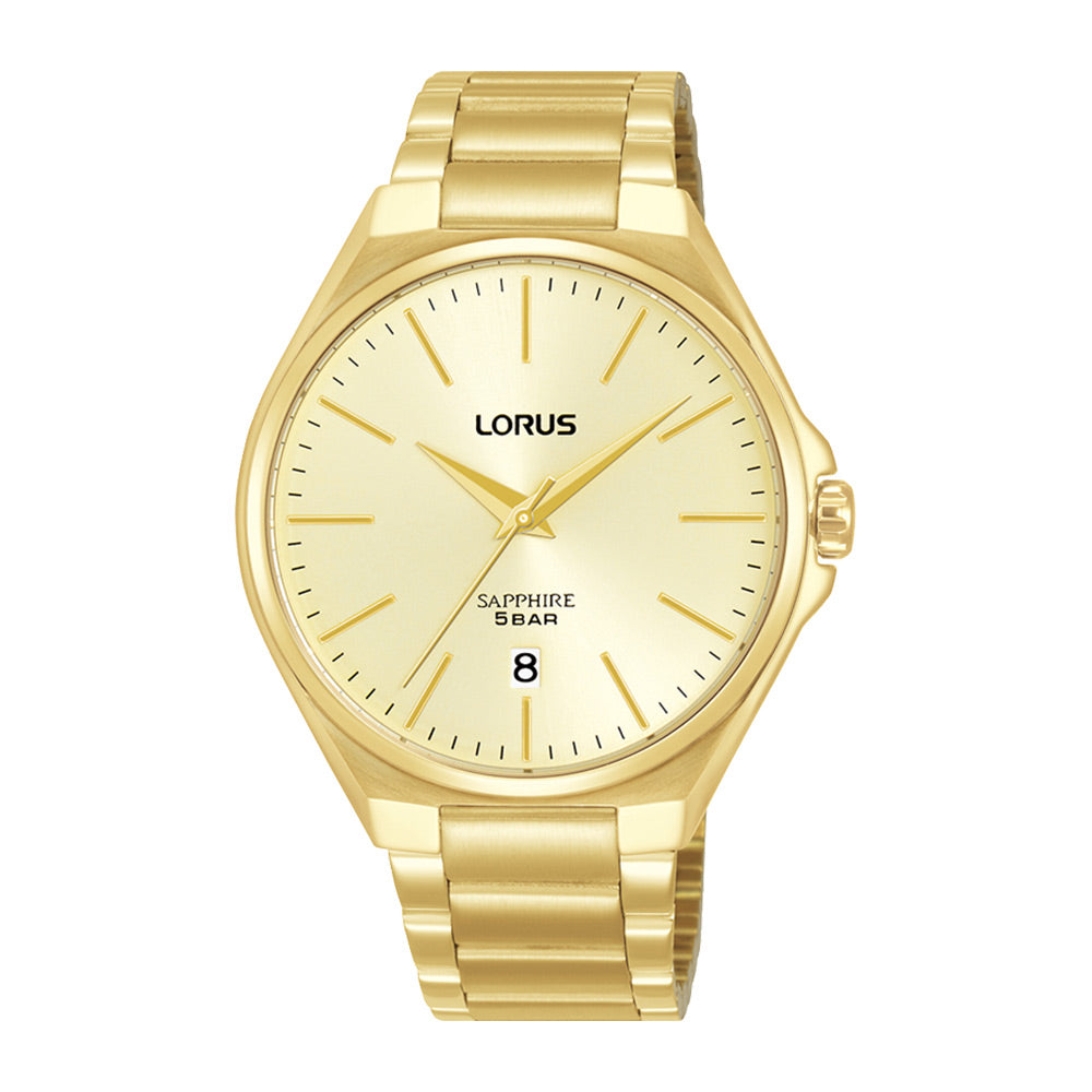 Lorus Light Champagne Sunray Dial Watch RS950DX9