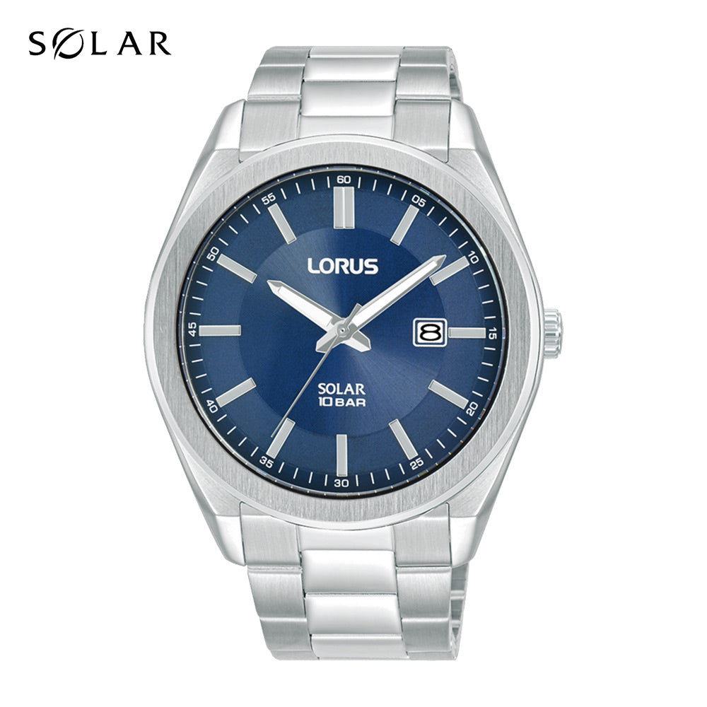 Lorus Blue Sunray Dial Solar Watch RX353AX9