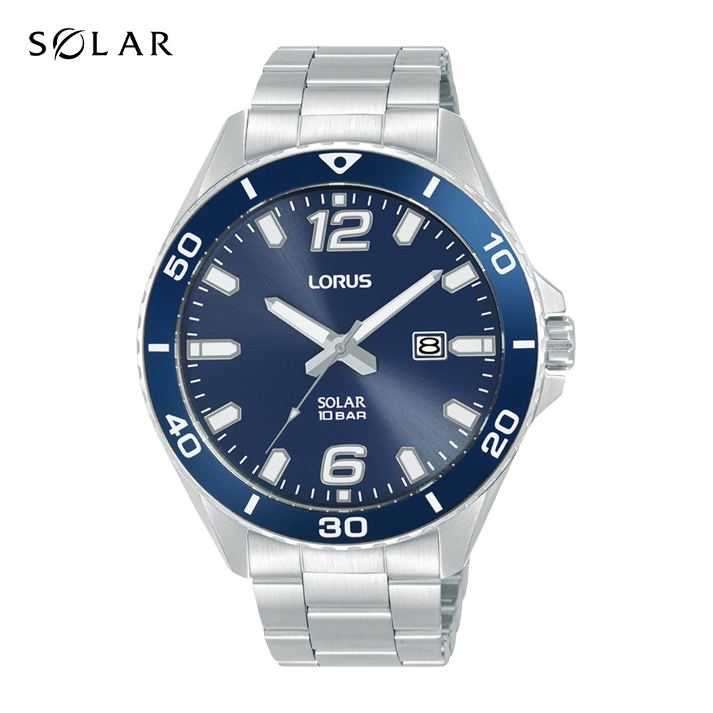 Lorus Blue Sunray Dial Solar Watch RX361AX9