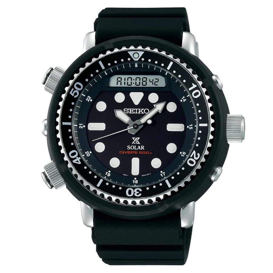 Seiko  Prospex Mens Hybrid Display Divers SNJ025 - Shipping Immediately