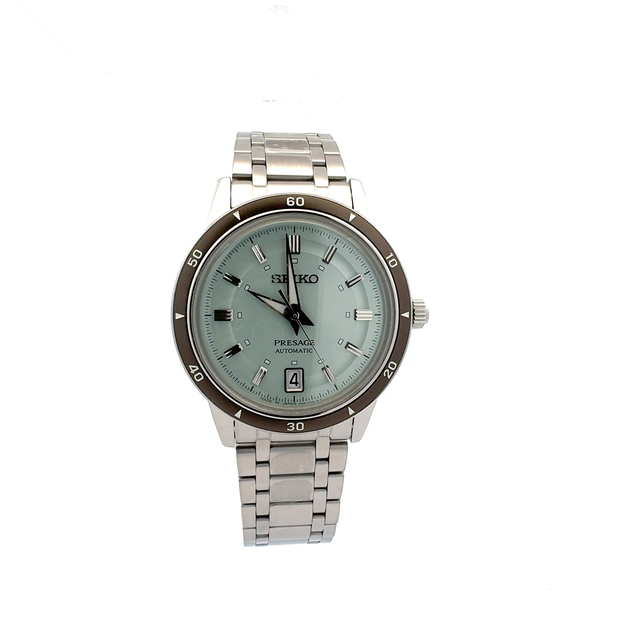 Seiko Presage Style 60s in Ice Green SRPL71J1 - Shipping October