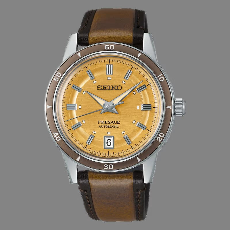 Seiko Presage Style 60s in Golden Yellow SRPL75J1 - Shipping Immediately