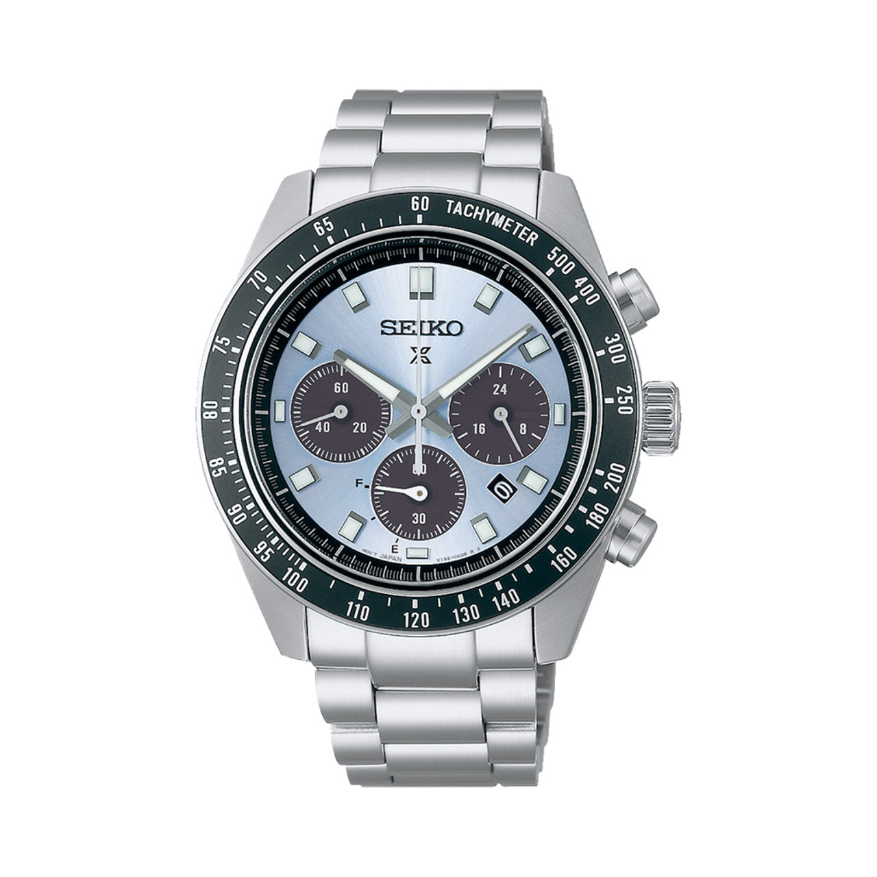 Seiko Prospex Speedtimer Solar Chronograph with Light Blue Dial  SSC935P1- Shipping Immediately