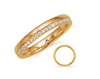 Anillo de diamantes de 0,16 quilates en oro amarillo de 14 quilates - talla 6,5