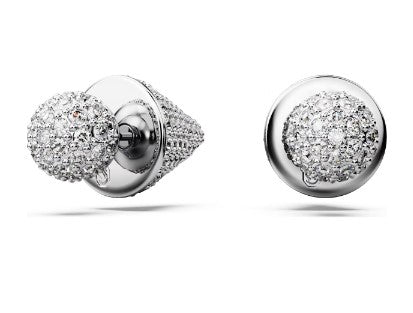 Swarovski -  Luna stud earrings, Moon, White, Rhodium plated - 5662284 - Discontinued