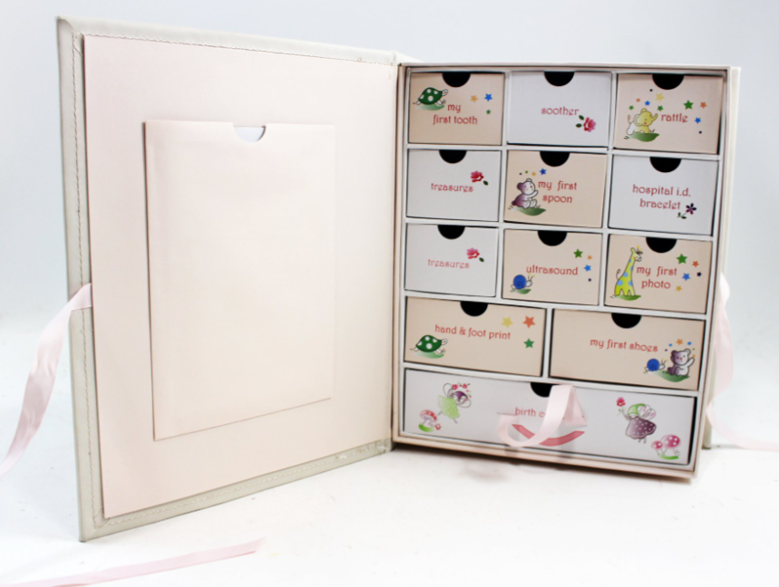 Baby Keepsake Box with 5x7 Window Pink