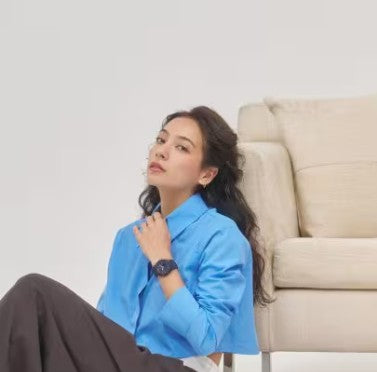 Casio G-Shock Women's Analog Digital Watch GMAP2100M-2A, Navy with Rose Gold Finish