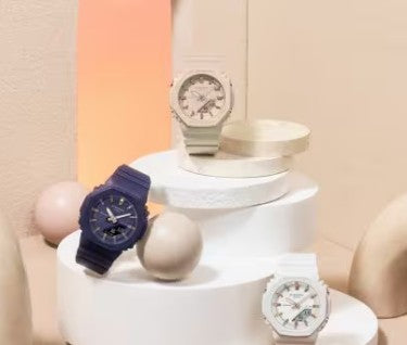 Casio G-Shock Women's Analog Digital Watch GMAP2100M-2A, Navy with Rose Gold Finish