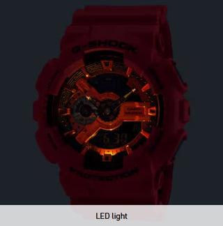 Casio G-Shock Analog Digital Watch, 110 Series, GA110RRB-4A