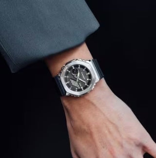 Casio G-Shock Analog Digital Watch, G-Steel, 2100 Series, GBM2100-1A, Stainless Steel & Black