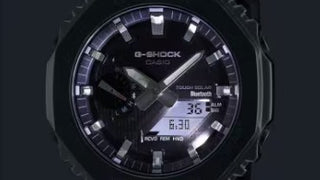 Casio G-Shock Analog Digital Watch, G-Steel, 2100 Series, GBM2100-1A, Stainless Steel & Black