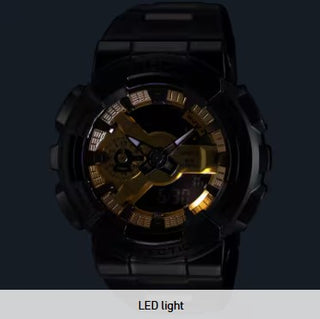 Casio G-Shock Analog Digital Watch, G-Steel, 110 Series, GM110BD-1A9, Black and Gold