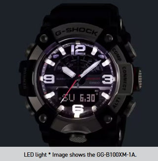 Casio G-Shock Analog Digital Watch, Master of G-Land, Mudmaster, GGB100X-1A3, Green & Black