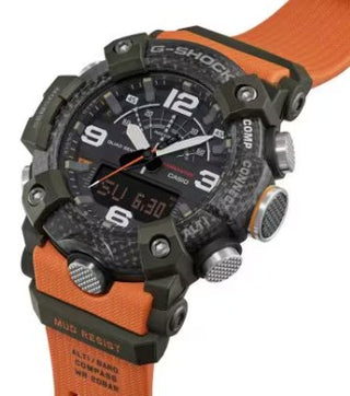 Casio G-Shock Analog Digital Watch, Master of G-Land, Mudmaster, GGB100X-1A9, Orange