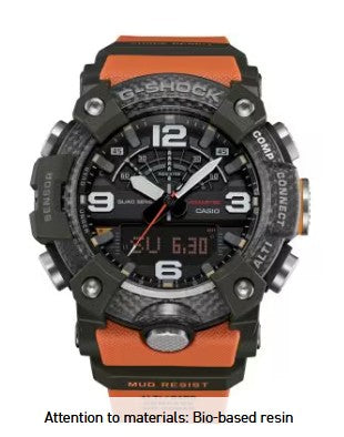 Casio G-Shock Analog Digital Watch, Master of G-Land, Mudmaster, GGB100X-1A9, Orange