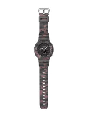 Casio G-Shock Analog Digital Watch, 2100 Series, GA2100CM-8A, Pink & Grey Camo