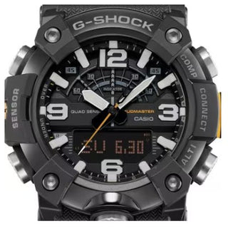 Casio G-Shock Analog Digital Watch, Master of G-Land, Mudmaster, GGB100XMB-1A, Silver & Matte Black