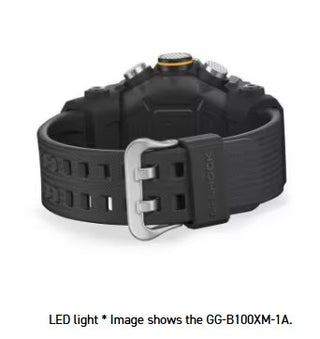 Casio G-Shock Analog Digital Watch, Master of G-Land, Mudmaster, GGB100XMB-1A, Silver & Matte Black