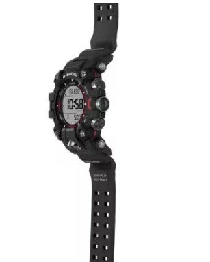 Casio G-Shock Digital Watch, Master of G-Land, Mudman, GW9500-1, Black & Red